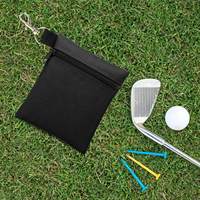 Meilleurs accessoires pour balles de golf, sac à fermeture éclair en polyester professionnel avec pochette pour tee, logo personnalisé