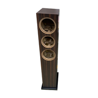 Kustom Veneer kayu kelas atas penutup Speaker sistem Audio profesional OEM layanan manufaktur cangkang