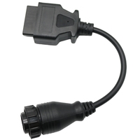 Cable adaptador de diagnóstico OBD2 de 14 pines, lector de códigos de error ECU, enlace de datos para equipos pesados, adecuado para Volvo