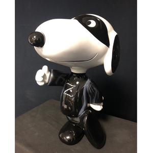 Sculpture de décoration de jardin extérieure personnalisée, statue d'animal <span class=keywords><strong>Snoopy</strong></span> grandeur nature en fibre de verre - Product Image 2