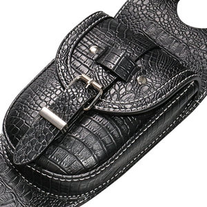 Sacoches de <span class=keywords><strong>moto</strong></span> en cuir imperméable Sacs latéraux Sport PU Bagages Huile Réservoir de carburant Sac pour Harley - Product Image 4