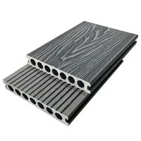 Terrasse en composite bois-plastique WPC, terrasse extérieure imperméable, antidérapante, résistante aux UV, grain de bois 3D, creuse, pour jardin, piscine