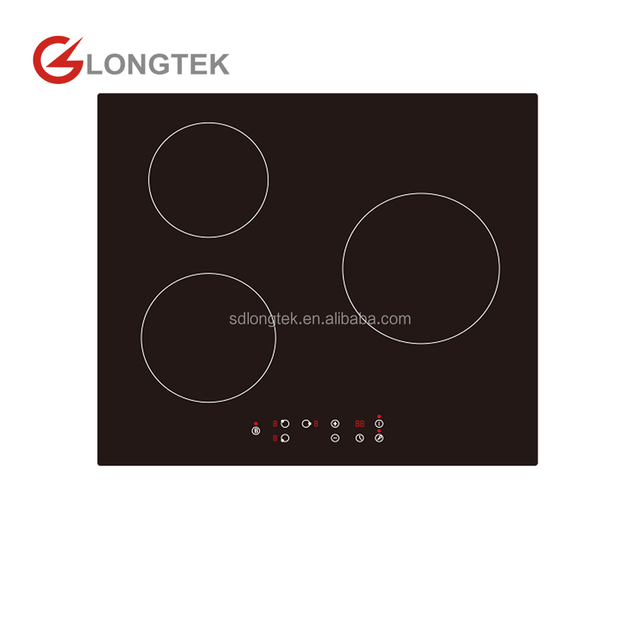 Invisible Panel Built-In Household Electric Induction Cooktop with 3 Burners Sensor Touch Control 5700W