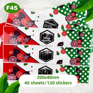 Stiker Label Kertas Perekat Diri Ramah Lingkungan Bentuk Kustom untuk Kemasan Makanan Supermarket, Buah & Permen, Kue - Product Image 2