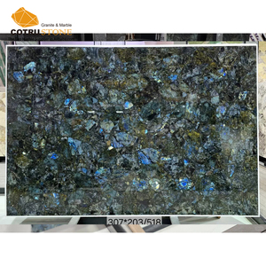 Lastra di <span class=keywords><strong>Granito</strong></span> <span class=keywords><strong>in</strong></span> Pietra Naturale di Lusso, Labradorite Blu Smeraldo per Rivestimento Pareti Interne e Decorazione Tavoli da Pranzo - Product Image 3