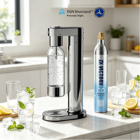 Cylindre de CO2 rechargeable en aluminium ZX 0,6 L, qualité alimentaire, 425 g, pour machine à soda, machine à eau gazeuse, TPED ISO7866, fabriqué en usine