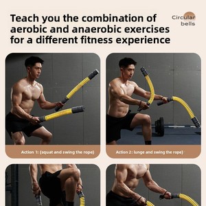 Cuerda de Batalla Inalámbrica Ajustable con Peso para Entrenamiento Físico, Ejercicio Muscular y Desarrollo de Fuerza - Product Image 4