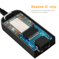Adaptador Ethernet USB 3.0 a 2.5G CableCreation [RTL8156] 2500Mbps RJ45 LAN Dongle, Aluminio para MacBook y Portátiles Windows