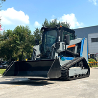PENGIRIMAN GRATIS Murah Baru Mini Loader Kecil untuk Kebun, Mini Skid Steer Loader dengan Bucket