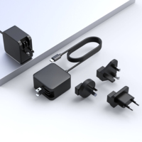 Chargeur mural GaN PD 65W direct d'usine, chargeur rapide interchangeable pour téléphone portable, ordinateur portable, ordinateur de bureau, Macbook