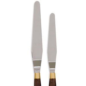 Phoenix Style coréen 1-18 #   Couteau <span class=keywords><strong>à</strong></span> palette pour peinture <span class=keywords><strong>à</strong></span> l'huile sur toile d'artiste, manche en bois brun, lame en acier inoxydable - Product Image 5