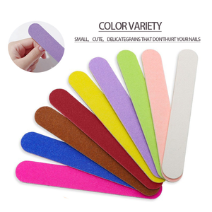 Limes à ongles Emery, lot de 10, classiques, double face, grain fin et grossier, robustes et durables pour manucures et pédicures - Product Image 1