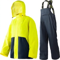 Ensemble de vêtements de travail pour hommes PRO, imperméable, 3 pièces, veste et pantalon de travail résistants, ensemble de sécurité industrielle, construction, 90% PU, 10% tricot