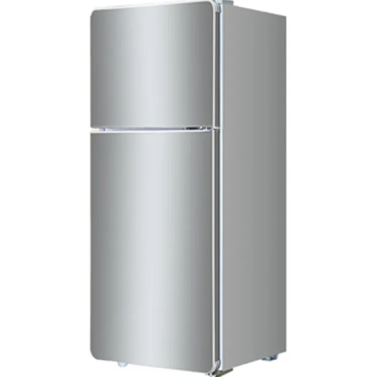 Refrigeradores de prata de alto desempenho, 118l, porta dupla, tamanho pequeno, para venda