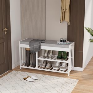 SENYU 3-Tier Bamboo <b>Shoe</b> <b>Rack</b> <b>Bench</b>, <b>Shoe</b> Storage Organizer <b>Bench</b>, Entryway Benchs, <b>Shoes</b> <b>Rack</b> <b>Shoe</b> <b>Rack</b> Fancy for Home - Product Image 1