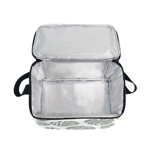 Custom Printed Hawaii Style Print Portable Waterproof Aluminum Film Small square Cold Ice Food Insulated Cooler Bag - Product Image 2