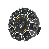 MOKE 260W 16 Bras Rotatifs à 360 Degrés, Lumière à Effet LED DMX512 pour Scène, Fête, DJ, Discothèque, Bar, KTV, Mariage, Concert, Boîte de Nuit