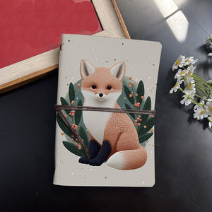 Kit de integración de cuaderno hecho a mano A6, regalo para nuevos empleados, ideal para notas de políticas y expectativas de roles con Fox Leaves B - Product Image 2