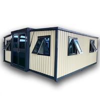 Maison conteneur modulaire extensible en acier de 20 et 40 pieds personnalisable avec bureau préfabriqué et unités mobiles Tiny House