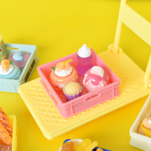 Panier à pain miniature <span class=keywords><strong>japonais</strong></span> 44mm Maison <span class=keywords><strong>de</strong></span> poupée Jouet en plastique pour jouer Cuisine Jouets Scène Accessoires <span class=keywords><strong>de</strong></span> tir - Product Image 4