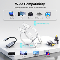 Cable Mini para Compartir Pantalla, 1080P, 50M, 5G, Transmisor y Receptor HDMI Inalámbrico, Extensor para Cámara, PC a TV, Proyector, Monitor