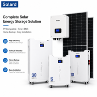 Batterie Lithium-Ion Solard 8000 Cycles 512V 100Ah Haute Efficacité LFP pour Système Solaire de Secours avec Moniteur Intelligent CAN WIFI Empilable 5kWh Garantie 10 Ans
