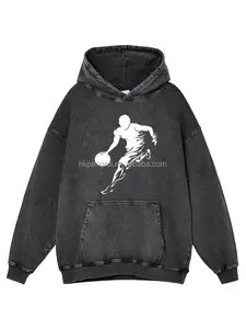 สเวตเชิ้ตมีฮู้ดสำหรับทุกเพศ, สเวตเชิ้ตมีกระเป๋าผ้าคอตตอนรุ่นเฮฟวีเวตมีฮู้ดซักมี100% พิมพ์โลโก้ออกแบบได้ตามที่ต้องการสำหรับทุกเพศ - Product Image 2