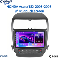 Autoradio Android 14 pour Acura TSX 2003-2008 avec GPS intégré, écran partagé, prise en charge de l'Android Auto et du CarPlay