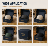 Boîte d'expédition pliable en carton ondulé recyclable avec logo personnalisé, boîte cadeau en papier pour l'emballage de chapeaux, vêtements et accessoires