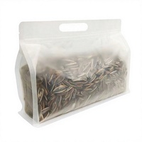 Sachet d'emballage alimentaire transparent à huit soudures latérales, refermable, anti-humidité, avec poignée, pour aliments pour bébés, salades, bonbons et collations
