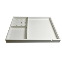 Plateaux en cuir PU personnalisables, boîtes de rangement en cuir de luxe ; plateaux pour chambre d'hôtel ; plateaux pour machine à café.