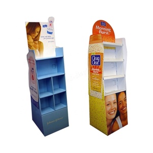 Exhibidores de Cartón Personalizados para <span class=keywords><strong>Piso</strong></span>, Exhibidores de Cartón Corrugado para Cosméticos de Supermercado, Exhibidores de Papel Independientes - Product Image 2