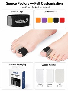 Orthèse pour <span class=keywords><strong>Hallux</strong></span> <span class=keywords><strong>Valgus</strong></span>, Séparateur d'orteils, Doux, Invisible, Utilisation Jour et <span class=keywords><strong>Nuit</strong></span>, Séparation des Chaussures, Matériau SEBS Nylon - Product Image 4