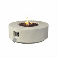 Table de jardin de 40 pouces, style GRC CFRC, foyer extérieur portable au propane ou au gaz naturel, 65000 BTU, pour patio et jardin