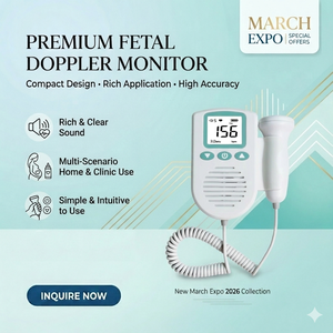 Moniteur de fréquence cardiaque numérique de poche fiable avec grand écran LCD TN pour femmes enceintes, utilisation à domicile - Product Image 1