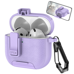 Étui de <span class=keywords><strong>chargeur</strong></span> sans fil AOERMEI anti-chute et anti-choc en plastique PU avec autocollant pour 3 et 4 - Product Image 3