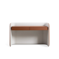 Meubles de maison modernes en bois recouverts de cuir, tables consoles pour salon, appartement, hôpital, école