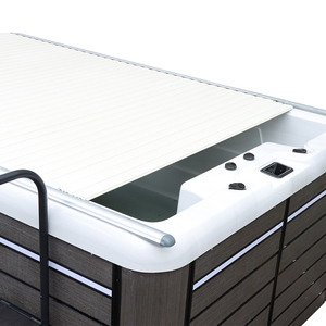 Couverture de <span class=keywords><strong>piscine</strong></span> électrique automatique à enroulement sur rail en aluminium rétractable sur mesure - Product Image 2