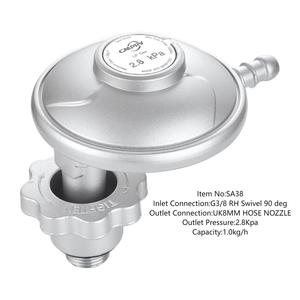 LPG Low Pressure <strong>Shape</strong> L Gas <strong>Regulator</strong> for South Africa 2.8Kpa - Product Image 3