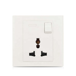 Interrupteurs et prises électriques murales universels personnalisés à 6 broches, alimentation CA 250 V - Product Image 3