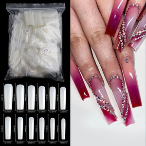 Misscheering 500 unids/bolsa puntas de <span class=keywords><strong>uñas</strong></span> Cabeza Cuadrada sección larga <span class=keywords><strong>2022</strong></span> alargado XXL cuadrado cobertura completa <span class=keywords><strong>uñas</strong></span> - Product Image 2