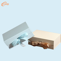 Boîte à rabat magnétique en papier avec insert en mousse éponge, impression quadricolore, pour bagues, boucles d'oreilles, colliers, montres – Pack de présentation de luxe – Offre Spéciale