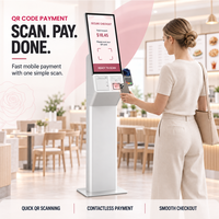 Kiosque en libre-service personnalisé minimaliste avec écran tactile de 21,5 pouces pour la commande et le paiement, avec intégration SDK, fabricant OEM