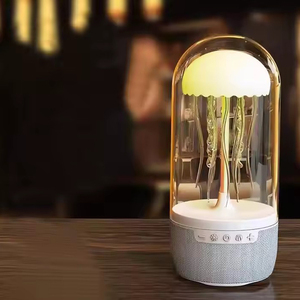 Nouvelle conception <span class=keywords><strong>méduse</strong></span> dynamique haut-parleur veilleuse 1800mAh Portable Rechargeable <span class=keywords><strong>lampe</strong></span> de bureau BT haut-parleur coloré <span class=keywords><strong>lampe</strong></span> ambiante - Product Image 1
