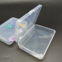 Boîte de rangement portable en plastique PP transparent, multi-usages, petite boîte cadeau transparente pour produits ménagers, emballage portable
