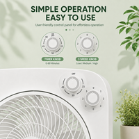 Ventilateur de table 12 pouces blanc avec câble électrique, vente en gros OEM/ODM Guangzhou, Chine