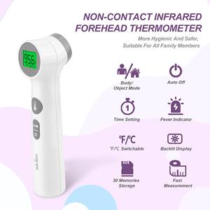 총 온도계 전기 플라스틱 CE 귀 OEM 이마 온도계 도매 가격 디지털 온도계 3 년 이중 스케일 - Product Image 2