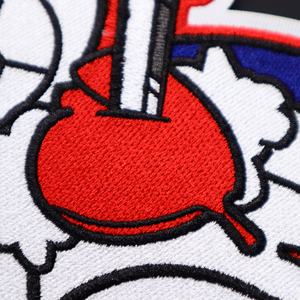 Parche de chenilla personalizado al por mayor con diseño de cara sonriente y frutas, parche de oso boutique con la frase 'God is Good' para ropa - Product Image 4