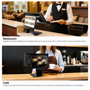 Android 13 nhà hàng bán lẻ máy in thanh toán cảm ứng POS thu ngân máy POS thiết bị đầu cuối tiền mặt đăng ký tất cả trong một hệ thống POS - Product Image 4