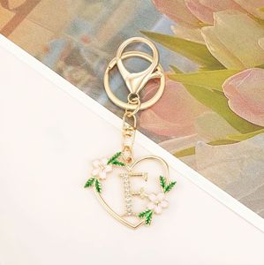 <span class=keywords><strong>Ora</strong></span> stile amore strass alfabeto inglese scintillante diamante zaino Charm zircone metallo portachiavi - Product Image 6